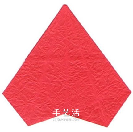 五瓣玫瑰花的折法圖解 手工折紙五瓣玫瑰步驟 -  itrip.net.cn