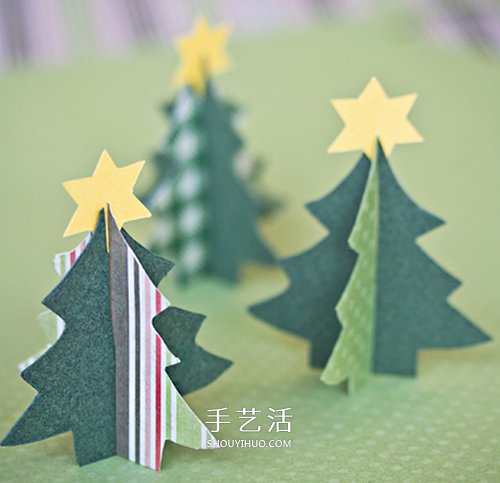 10個漂亮的手工圣誕樹圖片 都用紙制作而成 -  itrip.net.cn