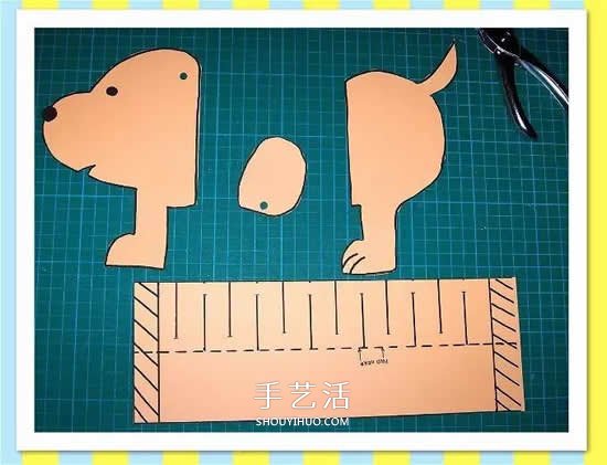 幼兒園手工制作彈簧狗 彩紙做玩具狗狗的方法 -  itrip.net.cn