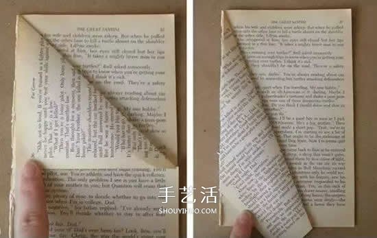 廢舊書做圣誕樹的方法 簡單折疊一下就完成啦 -  itrip.net.cn