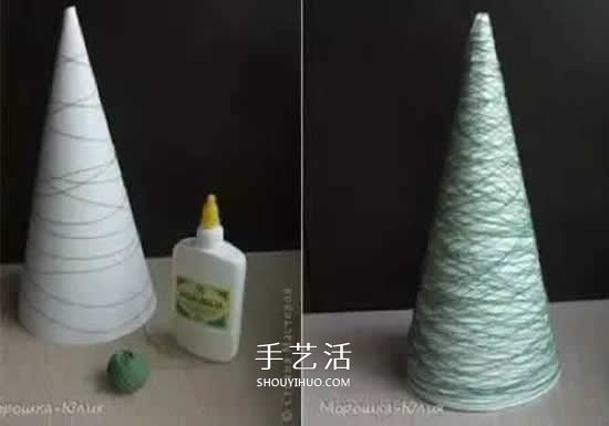 毛線做立體圣誕樹的方法 鏤空圣誕樹簡易制作 -  itrip.net.cn