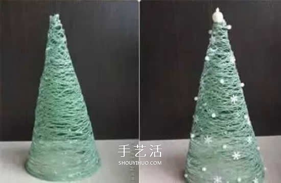 毛線做立體圣誕樹的方法 鏤空圣誕樹簡易制作 -  itrip.net.cn