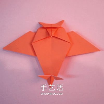兒童手工折紙蝙蝠圖解 簡(jiǎn)單小蝙蝠折疊教程 -  itrip.net.cn
