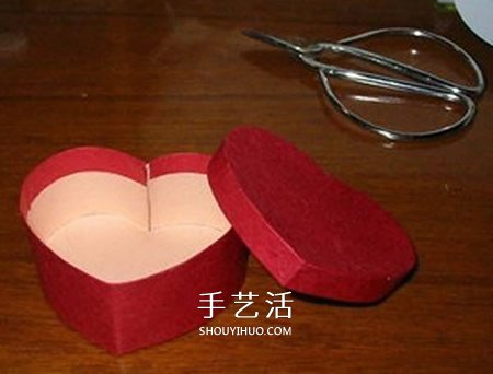 愛心禮品盒制作方法 卡紙做心形包裝盒的教程 -  itrip.net.cn