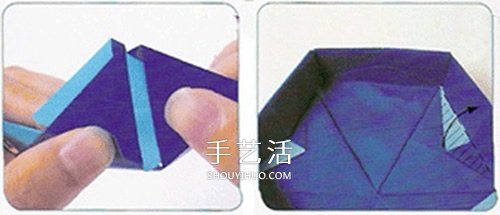 六角抽紙盒的折法圖解 包括盒身、蓋子和底部 -  itrip.net.cn