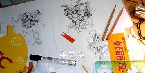 變形金剛大黃蜂模型 廢紙盒制作大黃蜂作品 -  itrip.net.cn