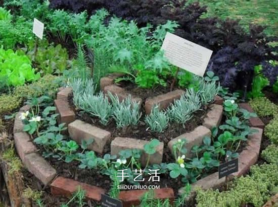 DIY螺旋花壇的方法 立體螺旋花壇的做法圖片 -  itrip.net.cn