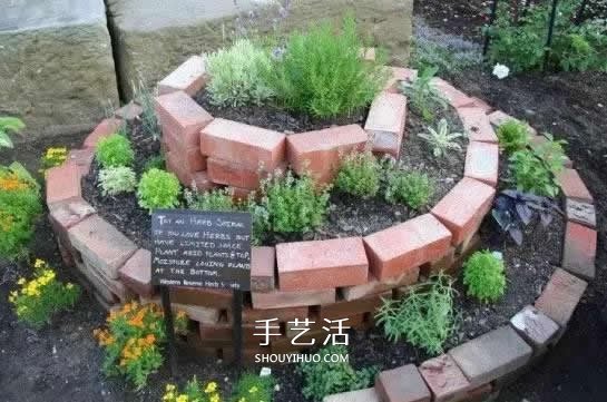 DIY螺旋花壇的方法 立體螺旋花壇的做法圖片 -  itrip.net.cn