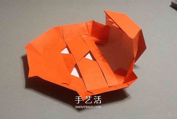 立體南瓜燈的折紙圖解 手工復(fù)雜南瓜燈的折法 -  itrip.net.cn