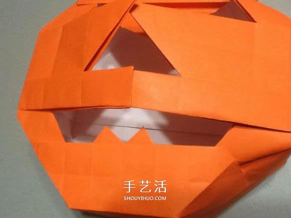 立體南瓜燈的折紙圖解 手工復(fù)雜南瓜燈的折法 -  itrip.net.cn