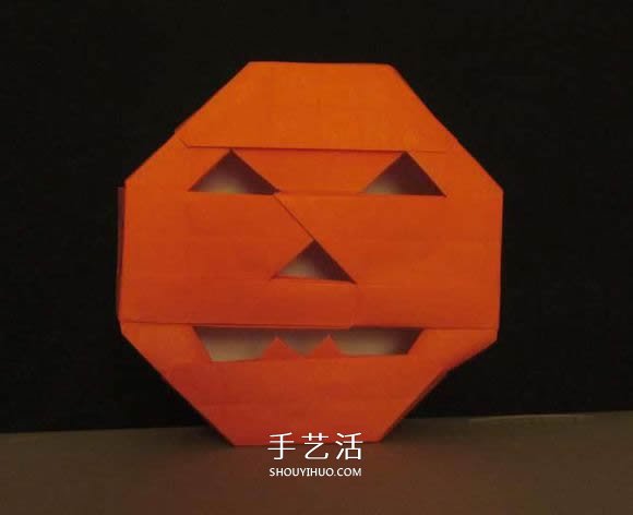 立體南瓜燈的折紙圖解 手工復(fù)雜南瓜燈的折法 -  itrip.net.cn