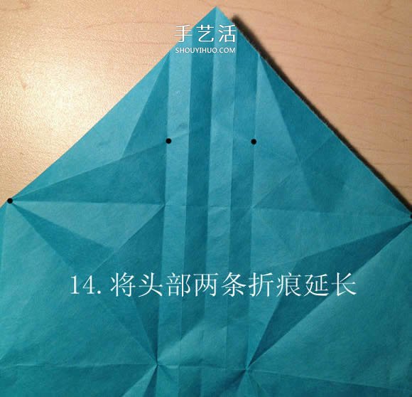 葉蟲的折紙方法圖解 如何折葉子蟲的步驟圖 -  itrip.net.cn