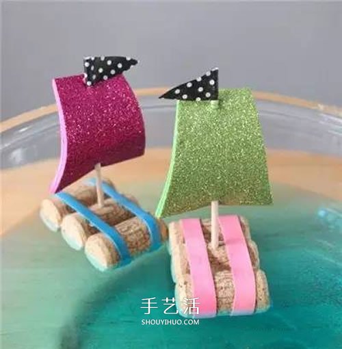簡(jiǎn)單又漂亮小帆船DIY 紅酒瓶塞小船手工制作 -  itrip.net.cn