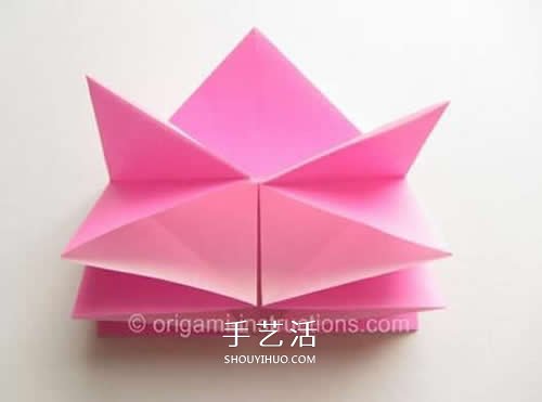 旋轉(zhuǎn)玫瑰怎么折圖解 手工旋轉(zhuǎn)的玫瑰花折紙 -  itrip.net.cn