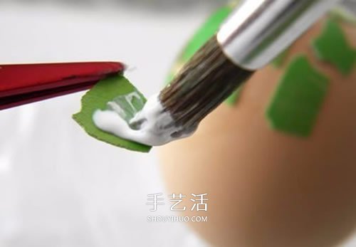 蛋殼貼畫手工制作圖片 簡單貼出漂亮的彩蛋 -  itrip.net.cn