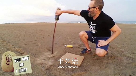 創(chuàng)意水火箭的做法圖解 讓可樂瓶一飛沖天！ -  itrip.net.cn