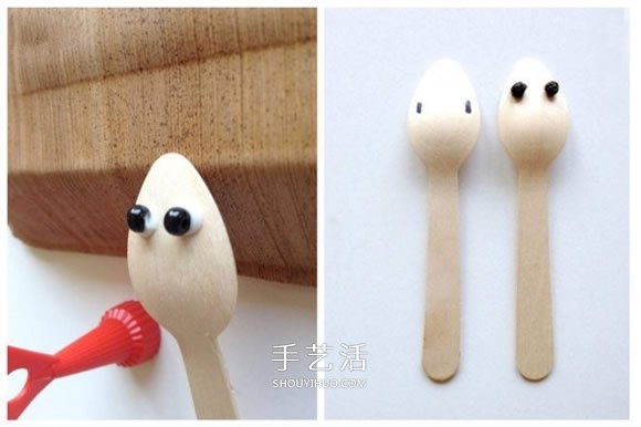 一次性勺子制作小動物 簡單勺子創(chuàng)意手工圖片 -  itrip.net.cn