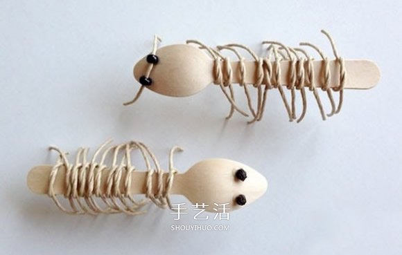 一次性勺子制作小動物 簡單勺子創(chuàng)意手工圖片 -  itrip.net.cn