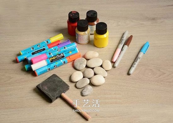 鵝卵石瓢蟲的畫法圖片 幼兒手繪做瓢蟲的教程 -  itrip.net.cn