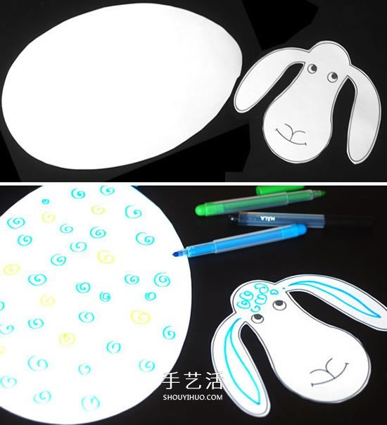 幼兒手工制作小羊羔 用紙做小羊的方法圖解 -  itrip.net.cn