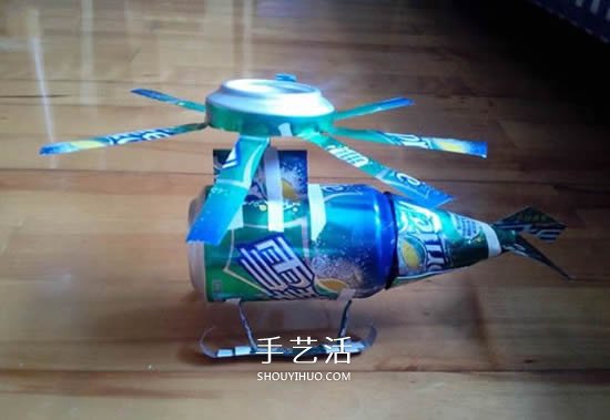 易拉罐做直升飛機(jī)模型 手工易拉罐直升機(jī)模型 -  itrip.net.cn