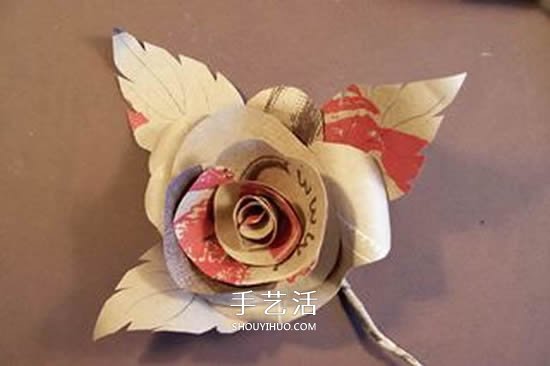 卡紙玫瑰花的做法圖解 簡單彩色紙玫瑰制作 -  itrip.net.cn