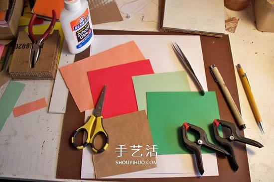 卡紙玫瑰花的做法圖解 簡單彩色紙玫瑰制作 -  itrip.net.cn