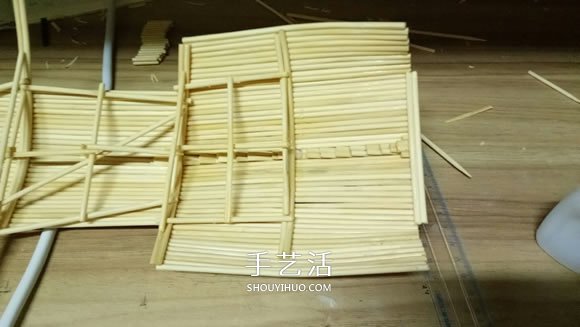 古代戰(zhàn)船模型手工制作 純以一次性筷子完成 -  itrip.net.cn