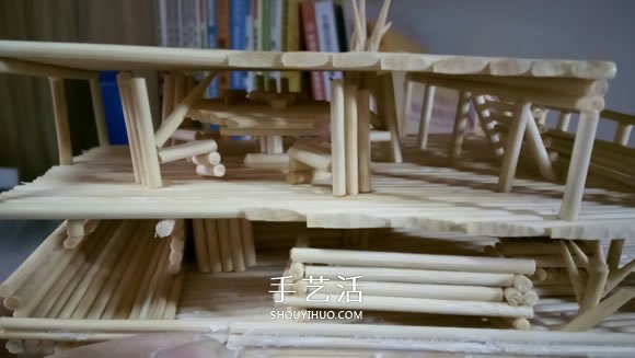 古代戰(zhàn)船模型手工制作 純以一次性筷子完成 -  itrip.net.cn