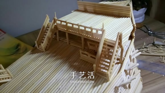 古代戰(zhàn)船模型手工制作 純以一次性筷子完成 -  itrip.net.cn