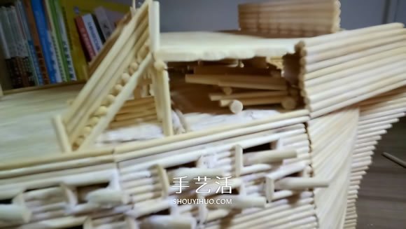 古代戰(zhàn)船模型手工制作 純以一次性筷子完成 -  itrip.net.cn
