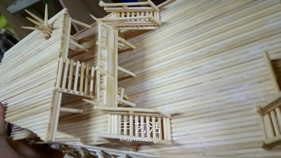 古代戰(zhàn)船模型手工制作 純以一次性筷子完成 -  itrip.net.cn