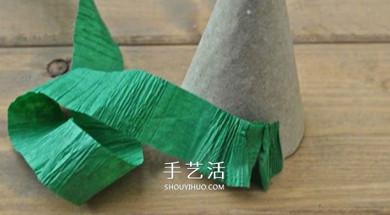 簡單皺紋紙圣誕樹做法 兒童自制圣誕樹的教程 -  itrip.net.cn