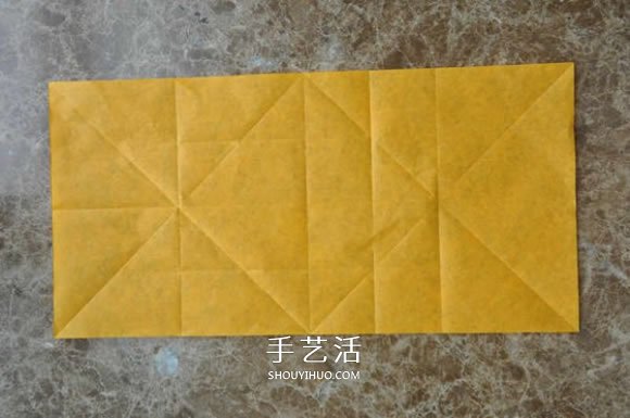 手工折紙大黃鴨的步驟 黃色鴨子的折法圖解 -  itrip.net.cn