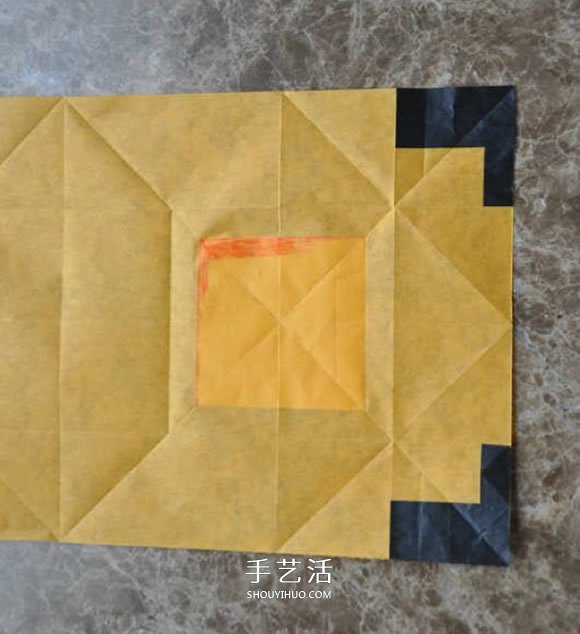 手工折紙大黃鴨的步驟 黃色鴨子的折法圖解 -  itrip.net.cn