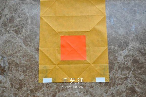 手工折紙大黃鴨的步驟 黃色鴨子的折法圖解 -  itrip.net.cn
