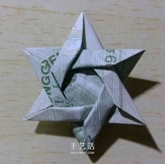 一元紙幣折紙六角星 復(fù)雜紙幣六角星星折法 -  itrip.net.cn