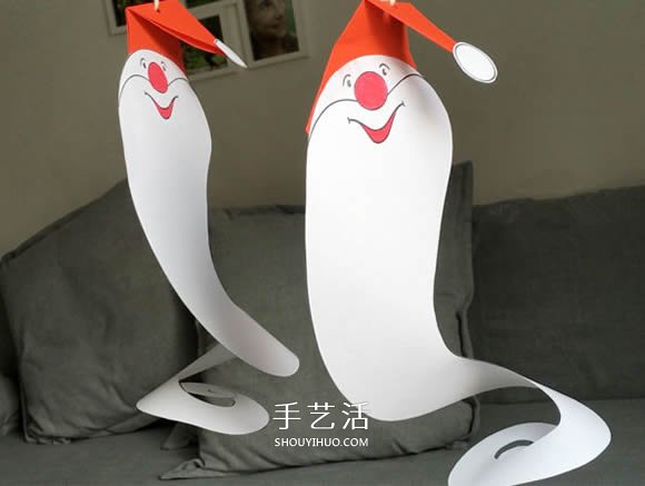 簡單的幽靈態(tài)圣誕老人掛飾手工制作教程 -  itrip.net.cn