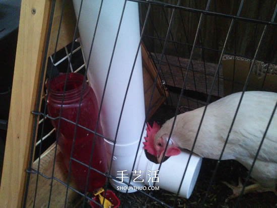 自制T型管道飼料器教程 雞的喂食器做法圖解 -  itrip.net.cn