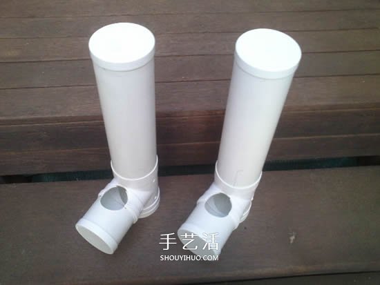 自制T型管道飼料器教程 雞的喂食器做法圖解 -  itrip.net.cn