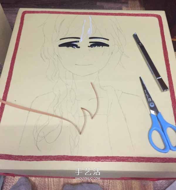 簡(jiǎn)單的人物衍紙畫教程 衍紙制作卡通人物圖解 -  itrip.net.cn