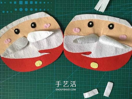 不織布制作圣誕老人包包 布藝卡通圣誕包做法 -  itrip.net.cn