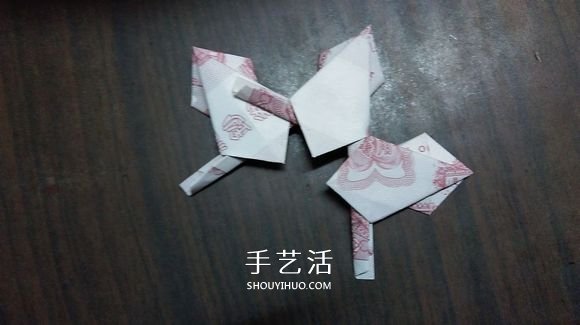 五瓣蓮的折紙方法圖解 紙幣折五瓣蓮的步驟 -  itrip.net.cn