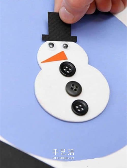 冬天雪人裝飾擺件的做法 卡紙制作雪人裝飾品 -  itrip.net.cn