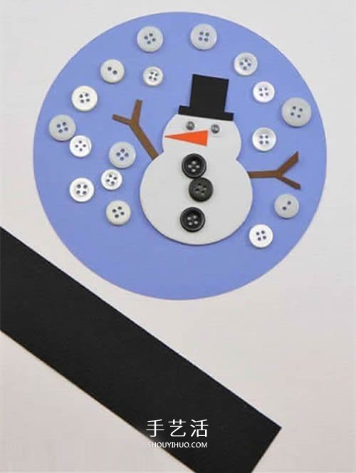冬天雪人裝飾擺件的做法 卡紙制作雪人裝飾品 -  itrip.net.cn