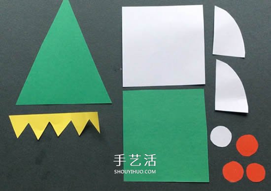 圣誕精靈掛飾手工制作 卡紙剪貼做圣誕小精靈 -  itrip.net.cn