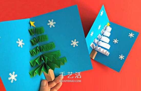 圣誕樹(shù)立體賀卡做法 手工立體圣誕樹(shù)賀卡制作 -  itrip.net.cn