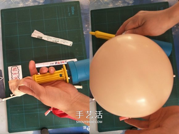 給孩子的圣誕禮物：手拿氣球圣誕老人的做法 -  itrip.net.cn