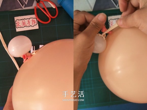 給孩子的圣誕禮物：手拿氣球圣誕老人的做法 -  itrip.net.cn