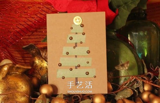 用膠帶紙貼出圣誕賀卡 最簡(jiǎn)單圣誕節(jié)賀卡DIY -  itrip.net.cn